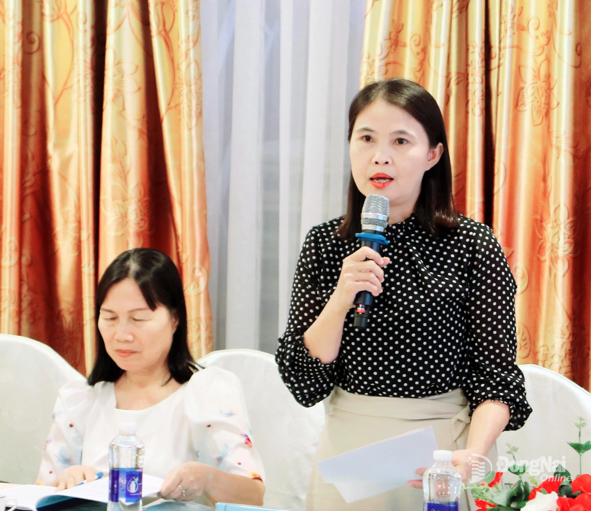 Đại diện Sở Nội vụ phát biểu tại hội thảo. Ảnh: Văn Truyên