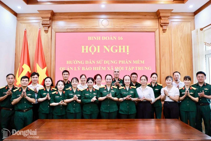 Binh đoàn 16 hướng dẫn sử dụng phần mềm quản lý bảo hiểm xã hội tập trung