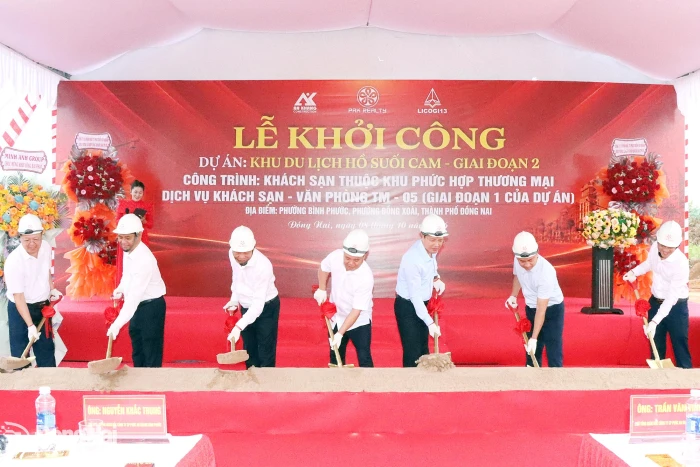 Khởi công xây dựng khách sạn thuộc Dự án Khu du lịch hồ Suối Cam