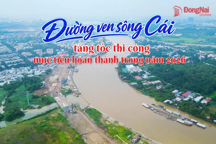 [Video] Đường ven sông Cái tăng tốc thi công, mục tiêu hoàn thành trong năm 2026