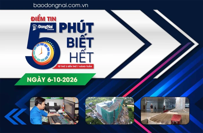 Điểm tin '5 phút biết hết' sáng 6-10: ACV phải hoàn thành 15 thủ tục liên quan để vận hành khai thác Sân bay Long Thành