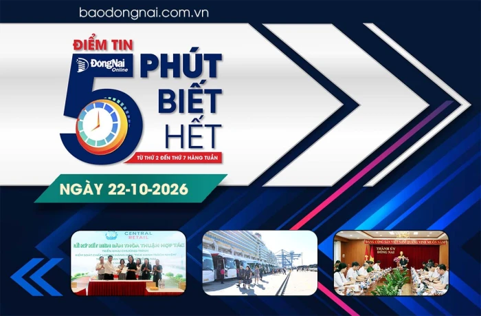Điểm tin '5 phút biết hết' sáng 22-10: Cảng Phước An đón hơn 2 ngàn khách du lịch quốc tế đường biển