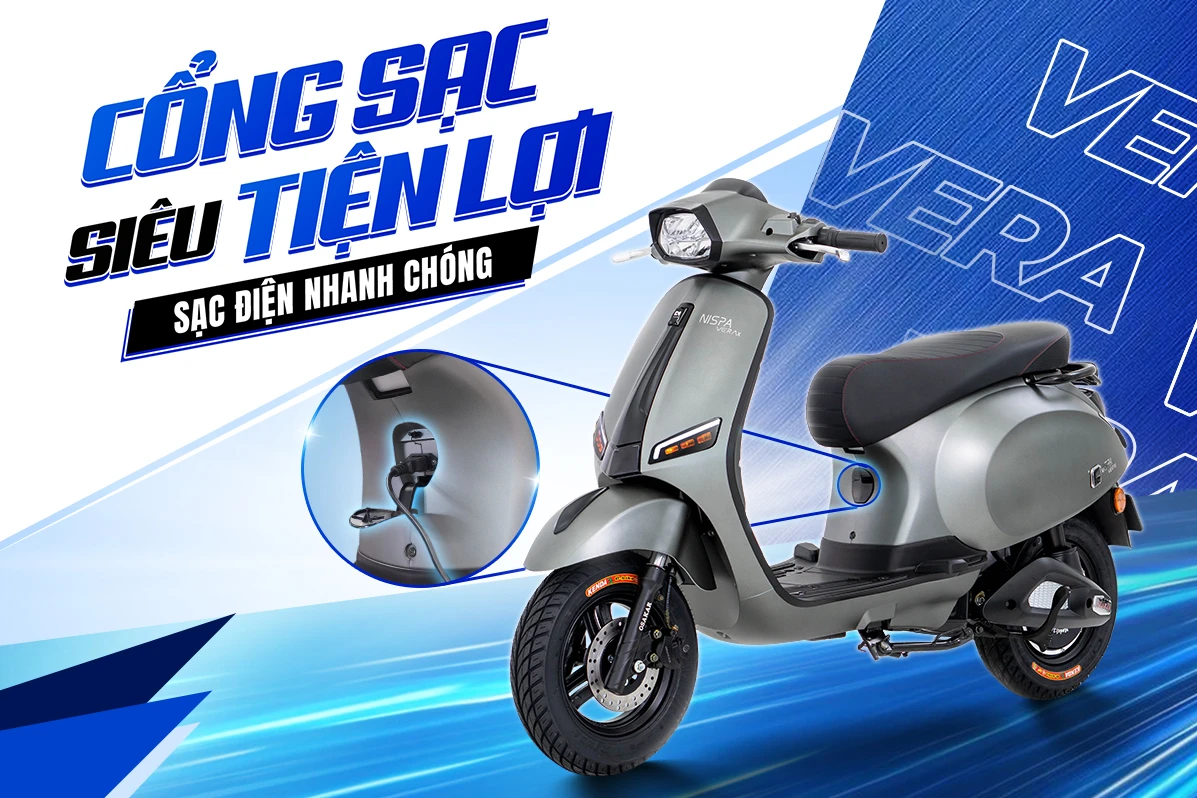 OSAKAR Nispa Vera có thời gian sạc khoảng 8 - 10 giờ và trang bị tính năng tự ngắt khi sạc đầy.
