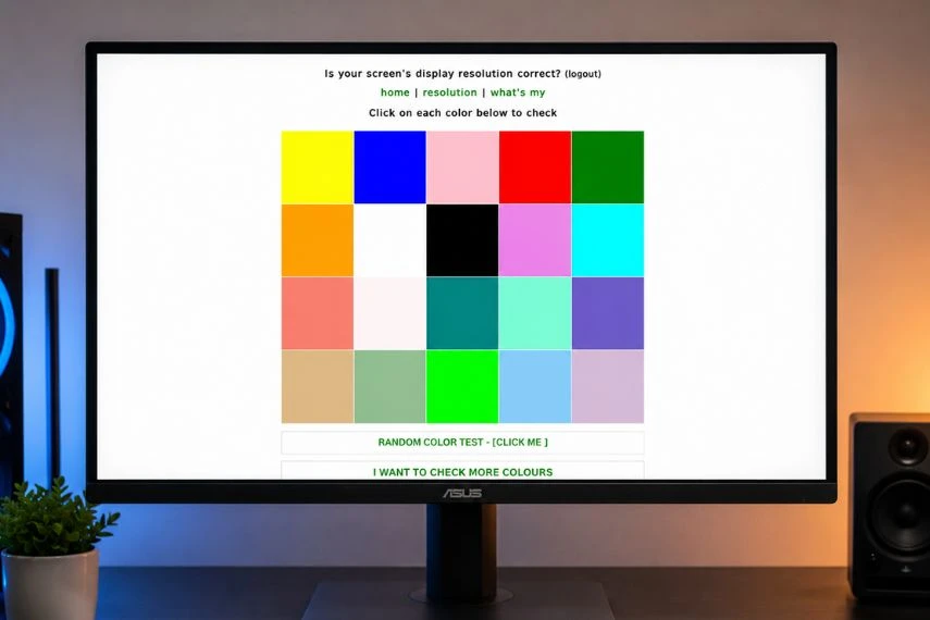 Hướng dẫn dùng website để kiểm tra màn hình hở sáng.