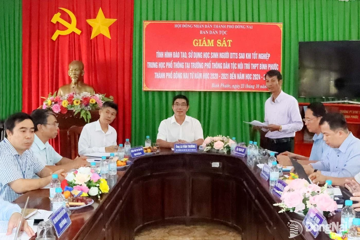 Ban Dân tộc HĐND thành phố Đồng Nai giám sát công tác đào tạo, sử dụng học sinh dân tộc thiểu số sau tốt nghiệp THPT