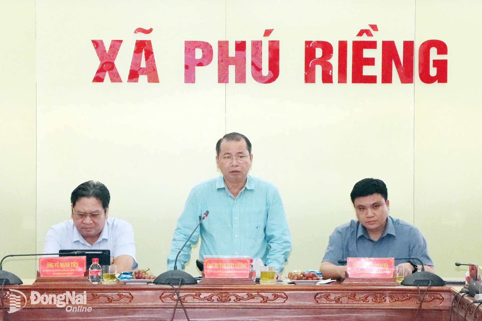 Ông Huỳnh Việt Cường, Trưởng ban Kinh tế - Ngân sách HĐND thành phố Đồng Nai phát biểu tại buổi giám sát. Ảnh: Quang Minh