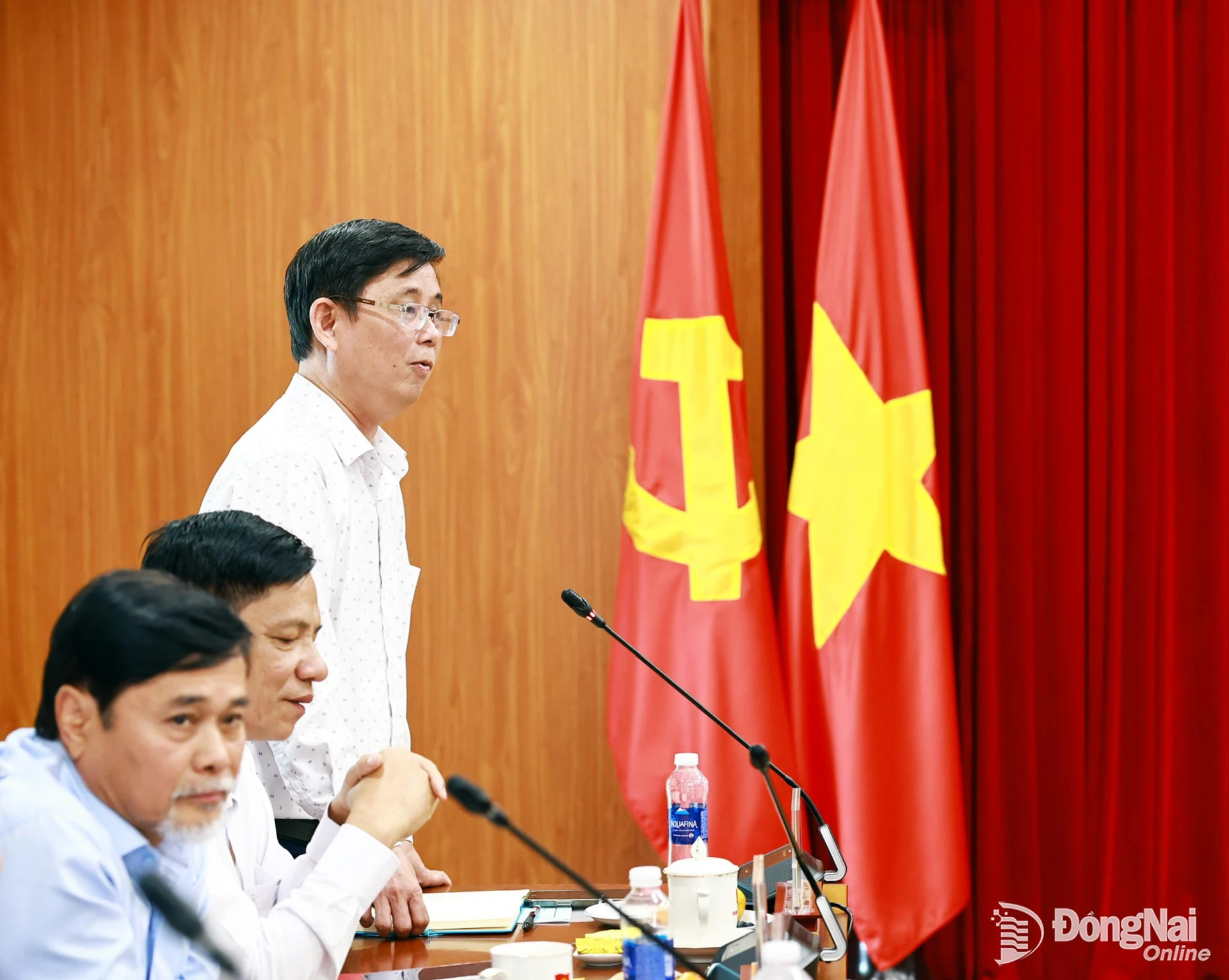 PGS.TS Lâm Thành Hiển, Hiệu trưởng Trường đại học Lạc Hồng mong muốn các trường tư thục được tiếp cận với các nguồn lực đầu tư cho khoa học, công nghệ phục vụ đào tạo. Ảnh: Công Nghĩa