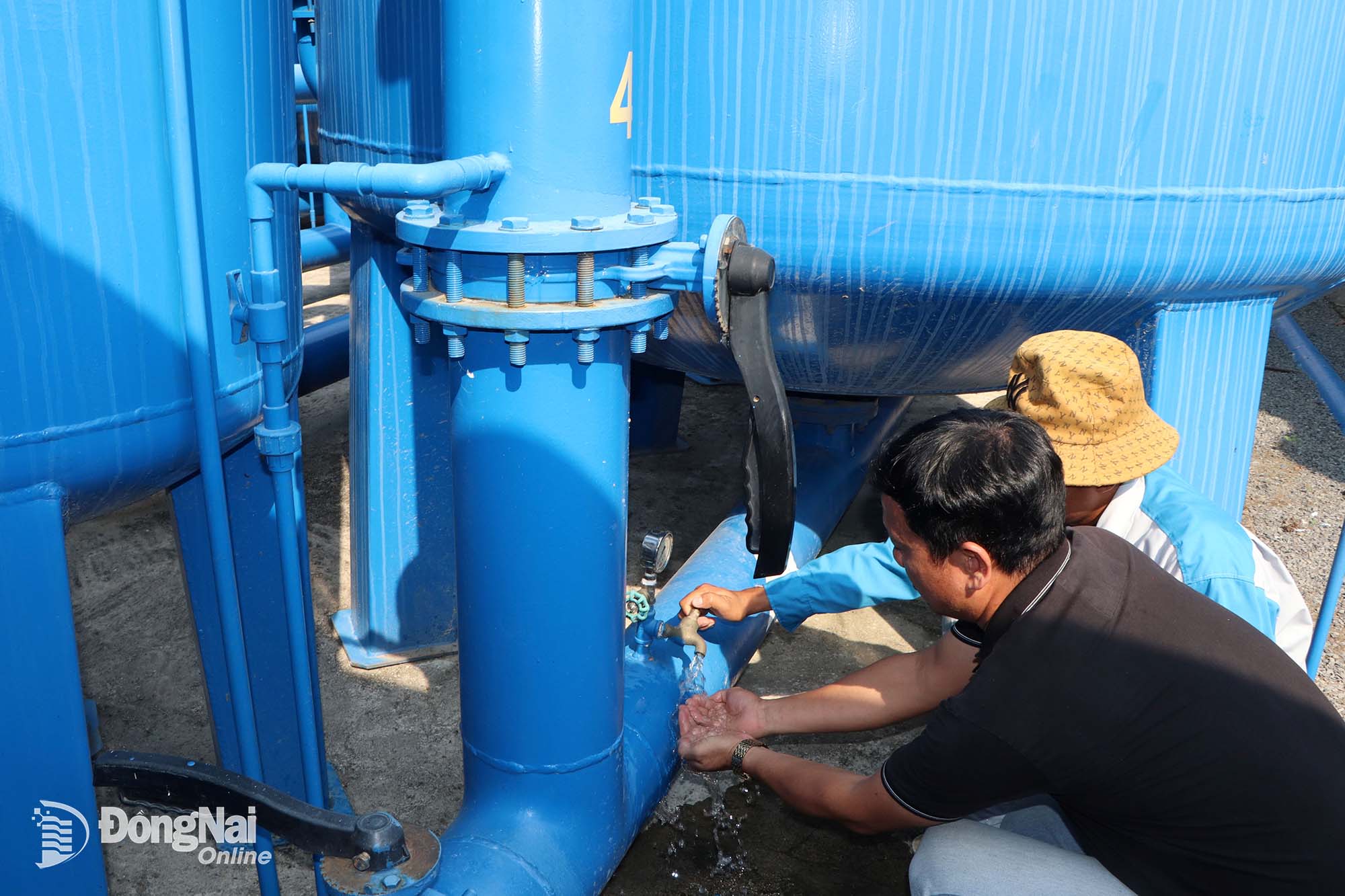 The clean water supply project in Phu Lam Commune.

