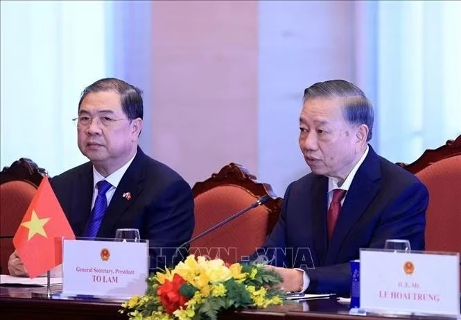 Tổng Bí thư, Chủ tịch nước Tô Lâm phát biểu. Ảnh: Tuấn Anh/TTXVN
