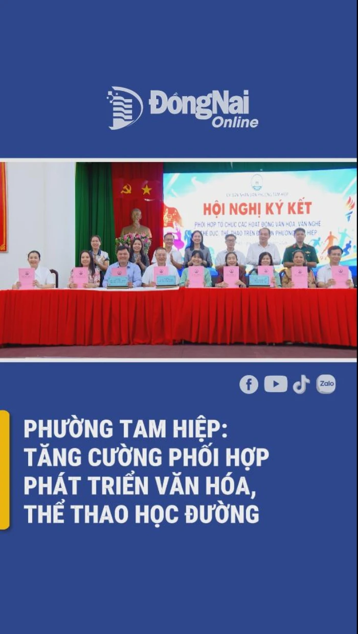 [Short video] Phường Tam Hiệp:  Tăng cường phối hợp phát triển văn hóa, thể thao học đường