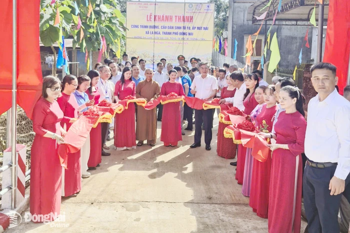 Xã La Ngà khánh thành công trình đường, cầu dân sinh tại tổ 10, ấp Mít Nài