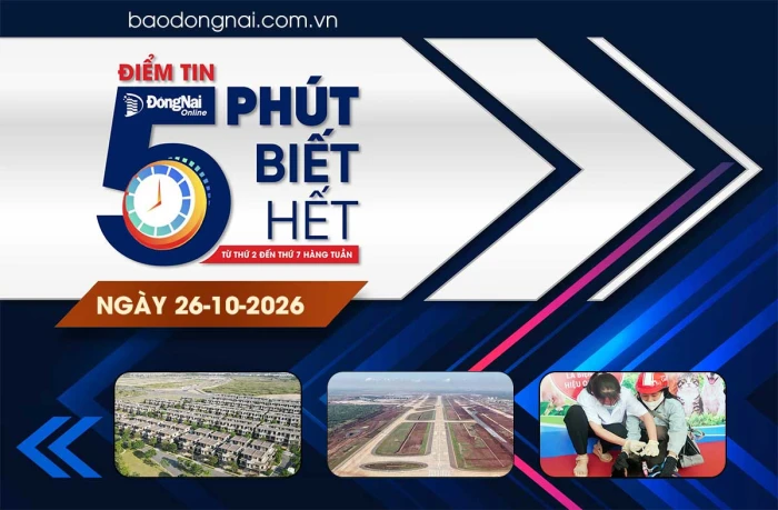 Điểm tin '5 phút biết hết' sáng 26-10: Đồng Nai ghi nhận ca tử vong thứ 4 do bệnh dại