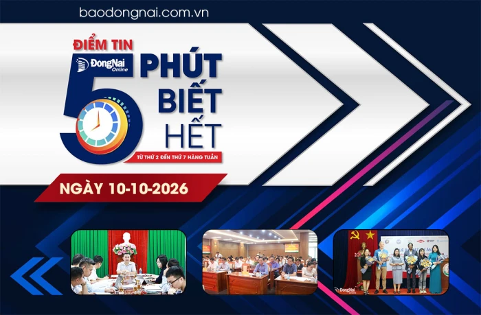 Điểm tin '5 phút biết hết' sáng 10-10: Đẩy nhanh tiến độ xây dựng trường chuẩn quốc gia sau sắp xếp