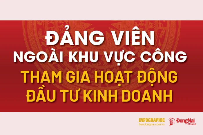 [Infographic] Quyền tham gia hoạt động đầu tư kinh doanh của đảng viên ngoài khu vực công