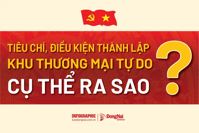 [Infographic] Tiêu chí, điều kiện thành lập khu thương mại tự do cụ thể ra sao?