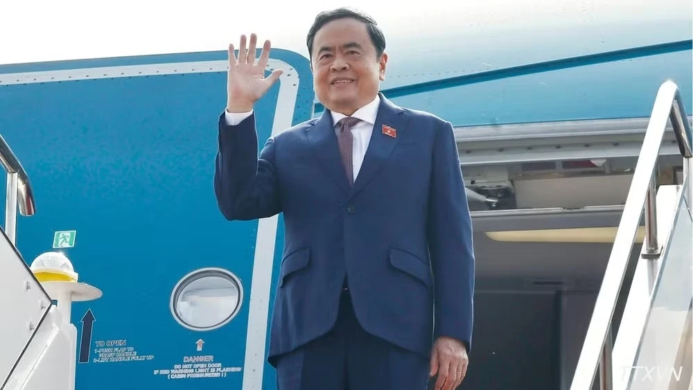 Chủ tịch Quốc hội Trần Thanh Mẫn kết thúc tốt đẹp chuyến thăm chính thức Trung Quốc. (Ảnh: TTXVN)
