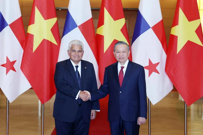 Tổng Bí thư, Chủ tịch nước Tô Lâm chủ trì lễ đón Tổng thống Cộng hòa Panama thăm chính thức Việt Nam