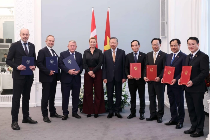 Tổng Bí thư, Chủ tịch nước Tô Lâm hội đàm với Thủ tướng Đan Mạch Mette Frederiksen