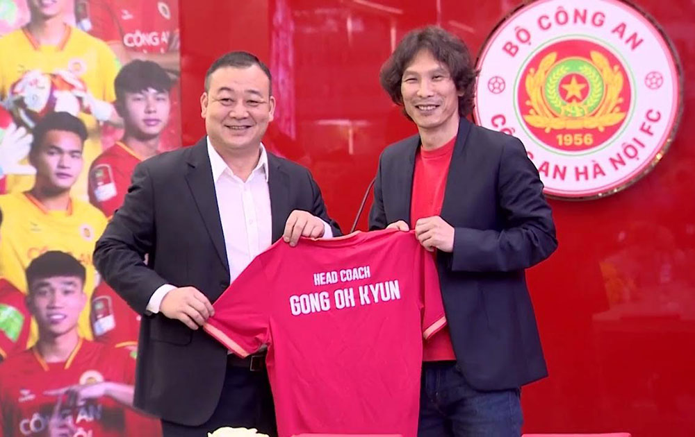 Chờ màn ra mắt V.League cùng CAHN của cựu HLV U.23 Việt Nam Gong Oh Kyun