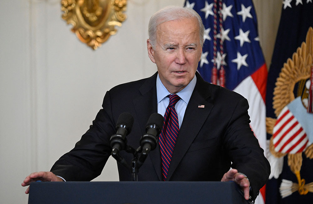 Tổng thống Mỹ Joe Biden phát biểu tại Nhà Trắng ở Washington, DC, ngày 31-10-2023. Ảnh: AFP/TTXVN