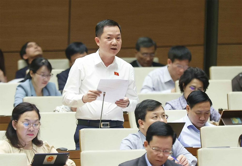 Đại biểu Trịnh Xuân An (Đoàn Đại biểu Quốc hội tỉnh Đồng Nai) phát biểu ý kiến tại phiên thảo luận