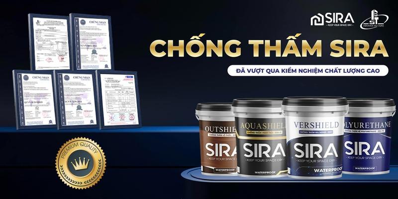 Sơn chống thấm SIRA là công ty cung cấp sơn chống thấm uy tín.