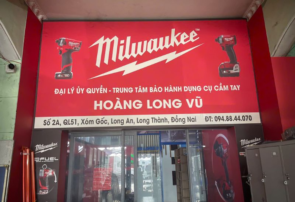  Trung tâm bảo hành chính hãng Milwaukee Hoàng Long Vũ.