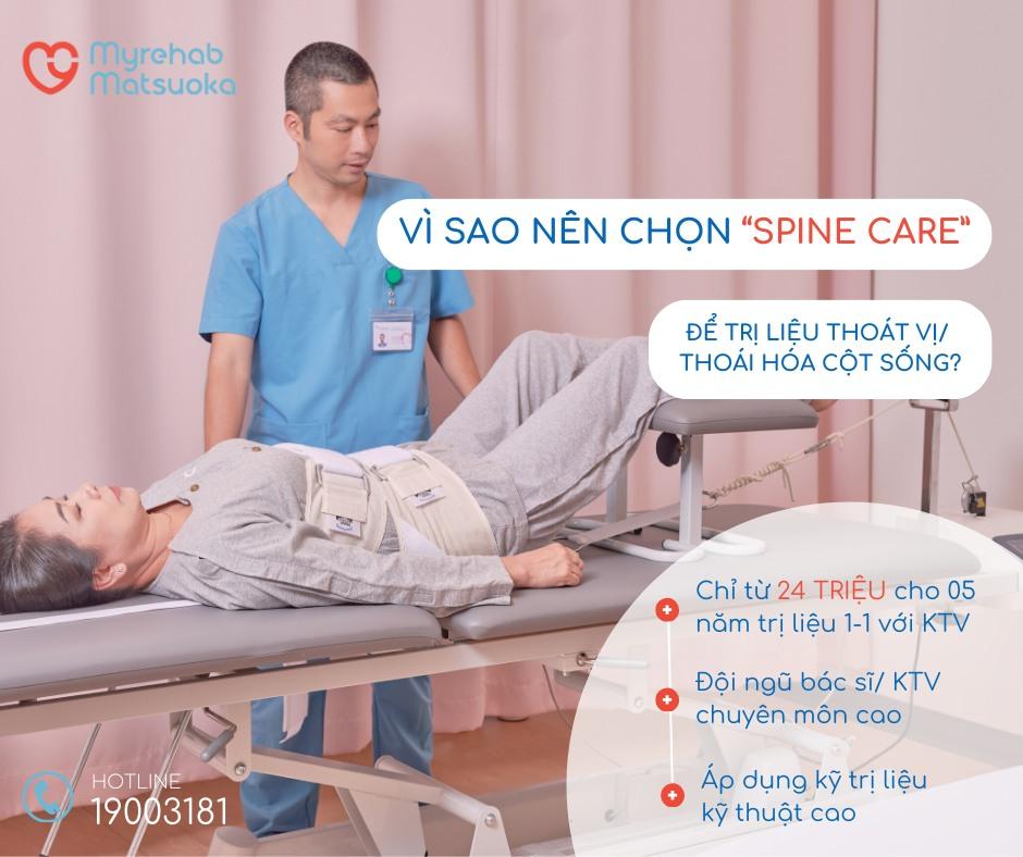 Spine Care - Giải pháp giúp bạn có một cột sống khỏe mạnh. 