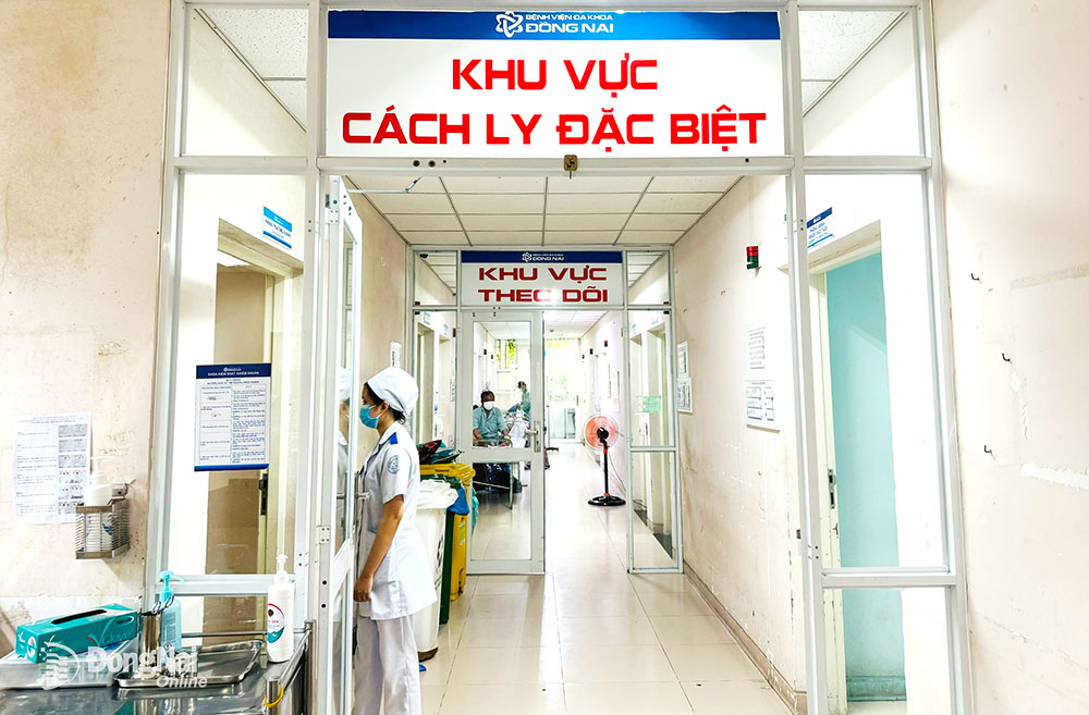 Khu vực cách ly dành cho bệnh nhân mắc sởi tại Khoa Truyền nhiễm Bệnh viện Đa khoa Đồng Nai. 