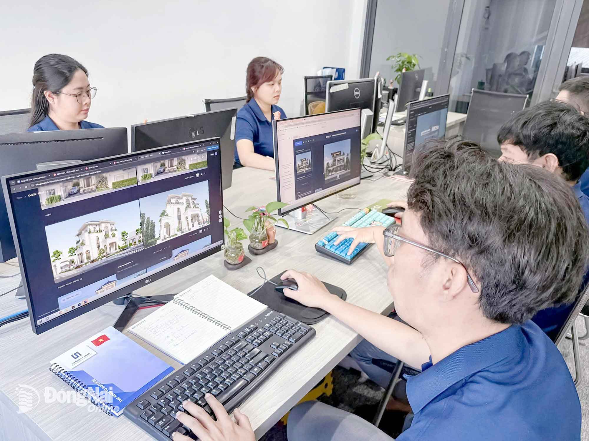 Công ty cổ phần Thiết kế xây dựng Chính Nam đang ứng dụng các công cụ trí tuệ nhân tạo vào việc thiết kế công trình xây dựng. Ảnh minh họa: Vương Thế