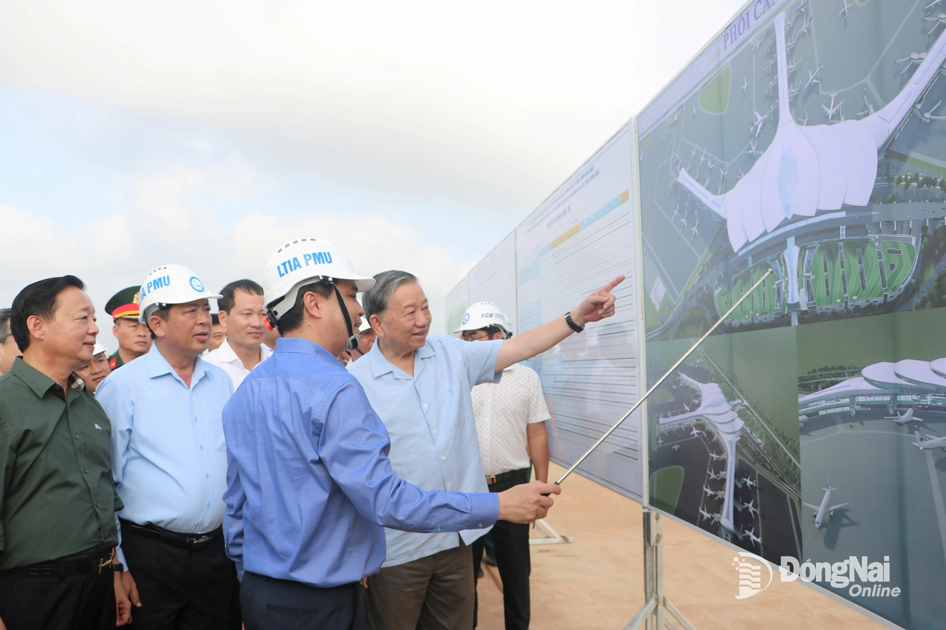 Party General Secretary To Lam inspects the Long Thanh Airport project on November 13, 2025. Photo: Cong Nghia

