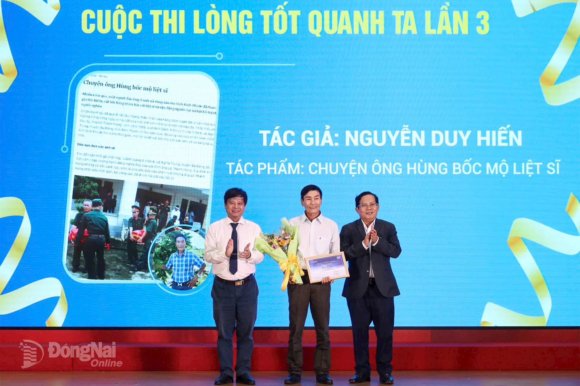 The organizing committee awarded first prize to writer Nguyen Duy Hien (Dong Nai).

