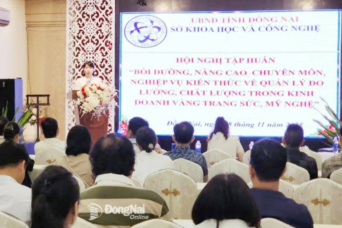 Training workshop on quality measurement management in the gold jewelry and fine arts industry