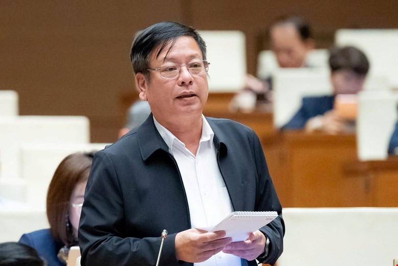 Đại biểu Nguyễn Trường Giang (Đoàn ĐBQH tỉnh Lâm Đồng) phát biểu