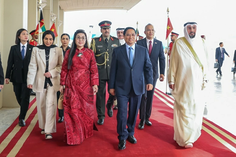 Dự kiến trong chuyến thăm Kuwait lần này, Thủ tướng Phạm Minh Chính sẽ có các cuộc hội đàm, hội kiến với Quốc vương Kuwait, Thủ tướng Kuwait, Hoàng Thái tử Kuwait... - Ảnh: VGP/Nhật Bắc