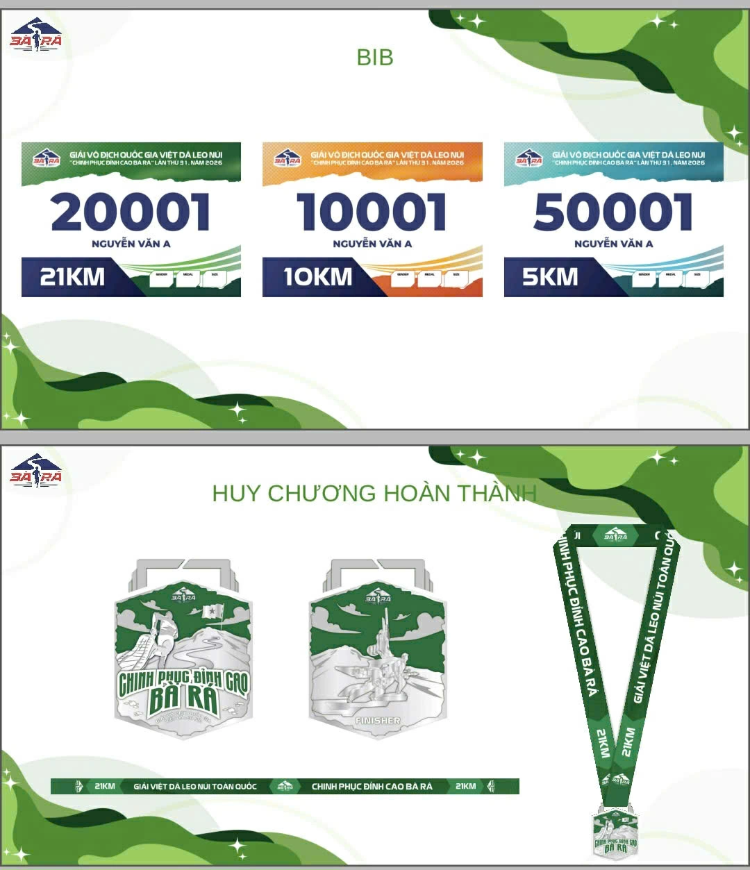 Bộ ấn phẩm độc đáo tặng các runner khi tham gia giải