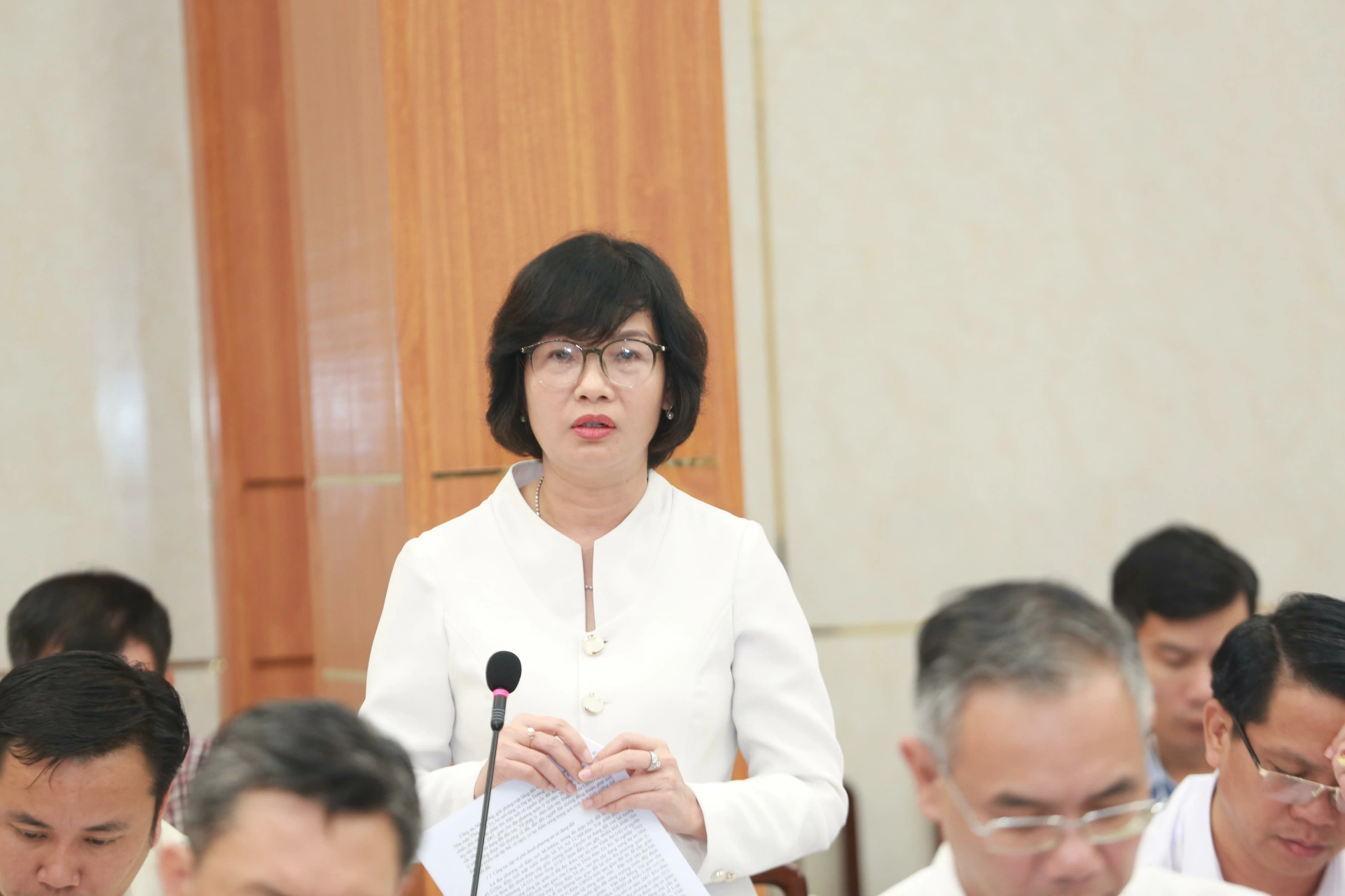 Phó Bí thư Đảng ủy, Chủ tịch UBND xã Trị An Nguyễn Thị Dung. Ảnh: Huy Anh