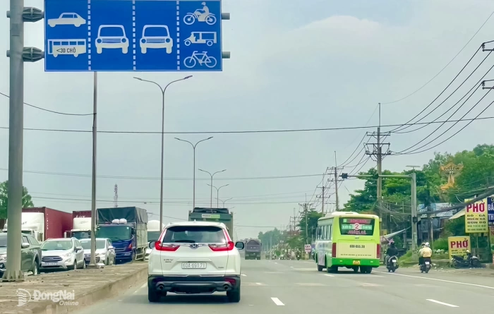 Dự kiến phân làn lại quốc lộ 51 qua địa phận Đồng Nai từ giữa tháng 12-2025