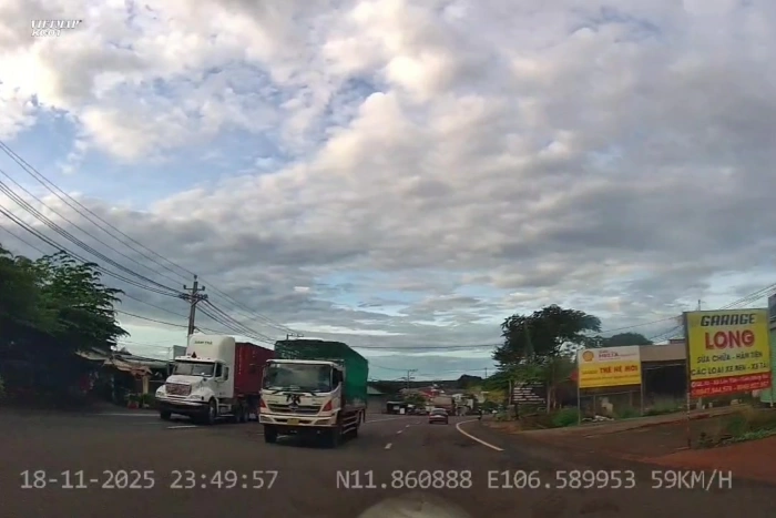 Tài xế xe tải chở động vật vượt ẩu bị xử phạt 5 triệu đồng