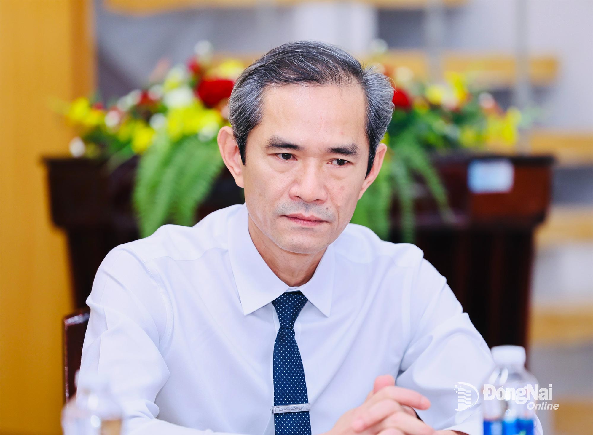 Vice Chairman of the Vietnam Fatherland Front Committee of Dong Nai province Nguyen Tat Do attends on behalf of the Committee’s leadership. Photo: Cong Nghia