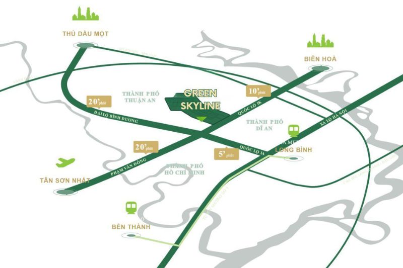 Vị trí đắc địa, kết nối liên vùng