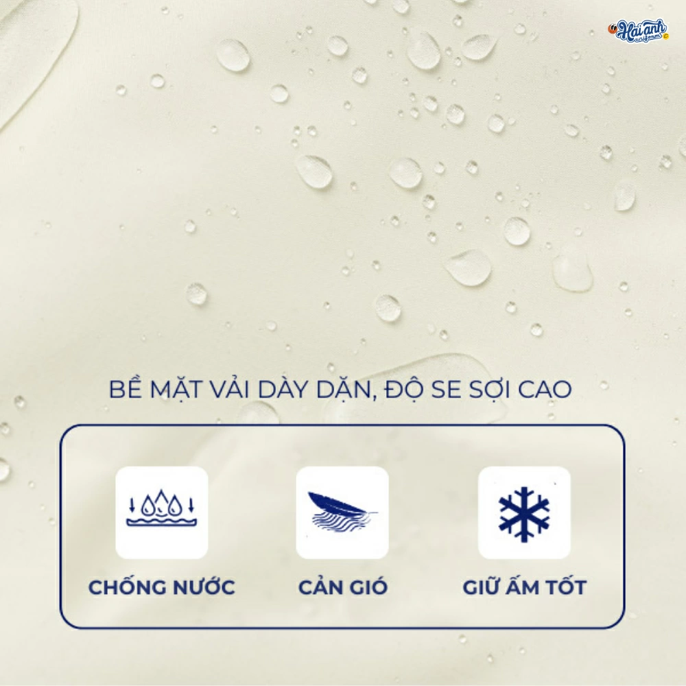 Chất liệu may đồng phục áo gió Fast Uni với nhiều ưu điểm như chống nước, cản gió hiệu quả.