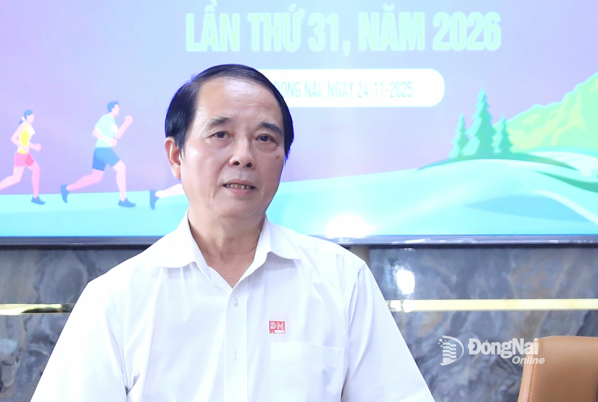 Phó Tổng biên tập Báo và Phát thanh, Truyền hình Đồng Nai Cao Quốc Sang phát biểu tại lễ ký kết. Ảnh: Huy Anh