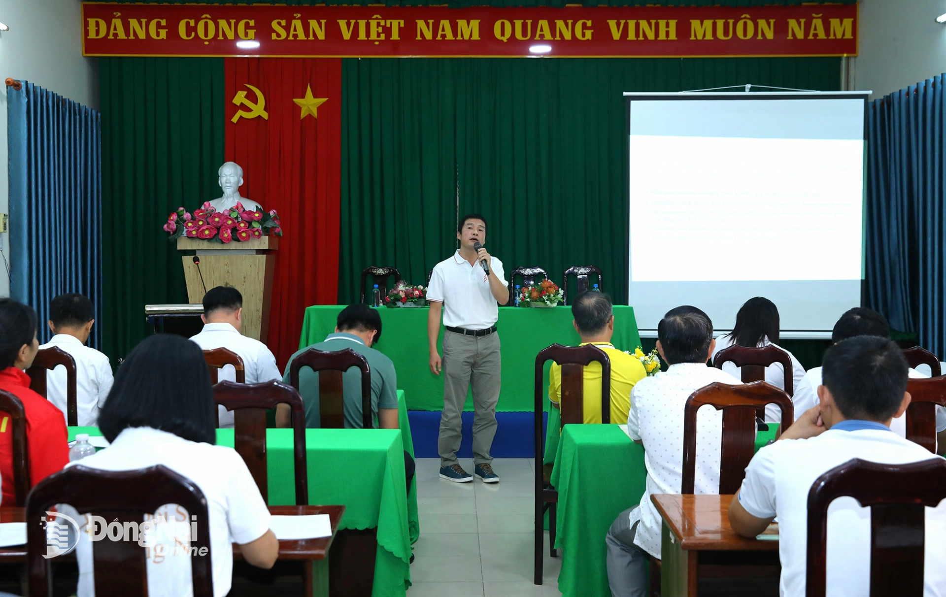 Quang cảnh lớp tập huấn. Ảnh: Huy Anh