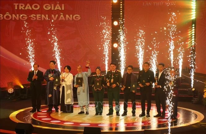 The Golden Lotus Awards are presented at the 24th edition of the event, which closed in Ho Chi Minh City on November 25. (Photo: VNA)