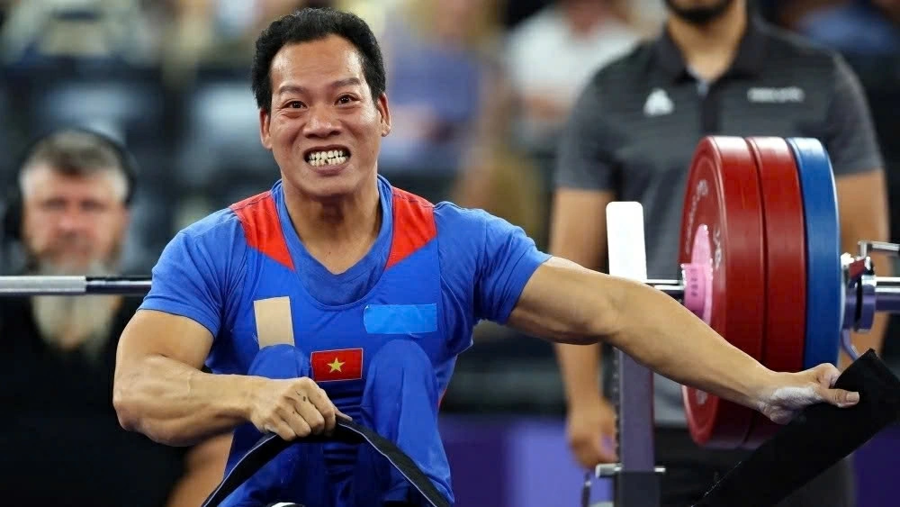 Vietnamese Paralympic powerlifter Le Van Cong. (Photo: Reuters)
