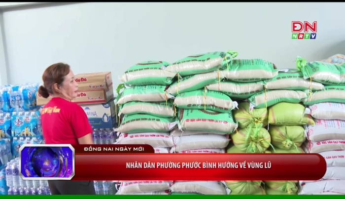 Nhân dân phường Phước Bình hướng về vùng lũ