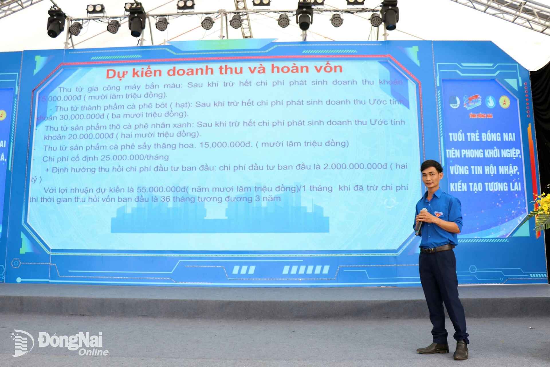 Entrepreneurs present their projects. Photo: Ngoc Thuan