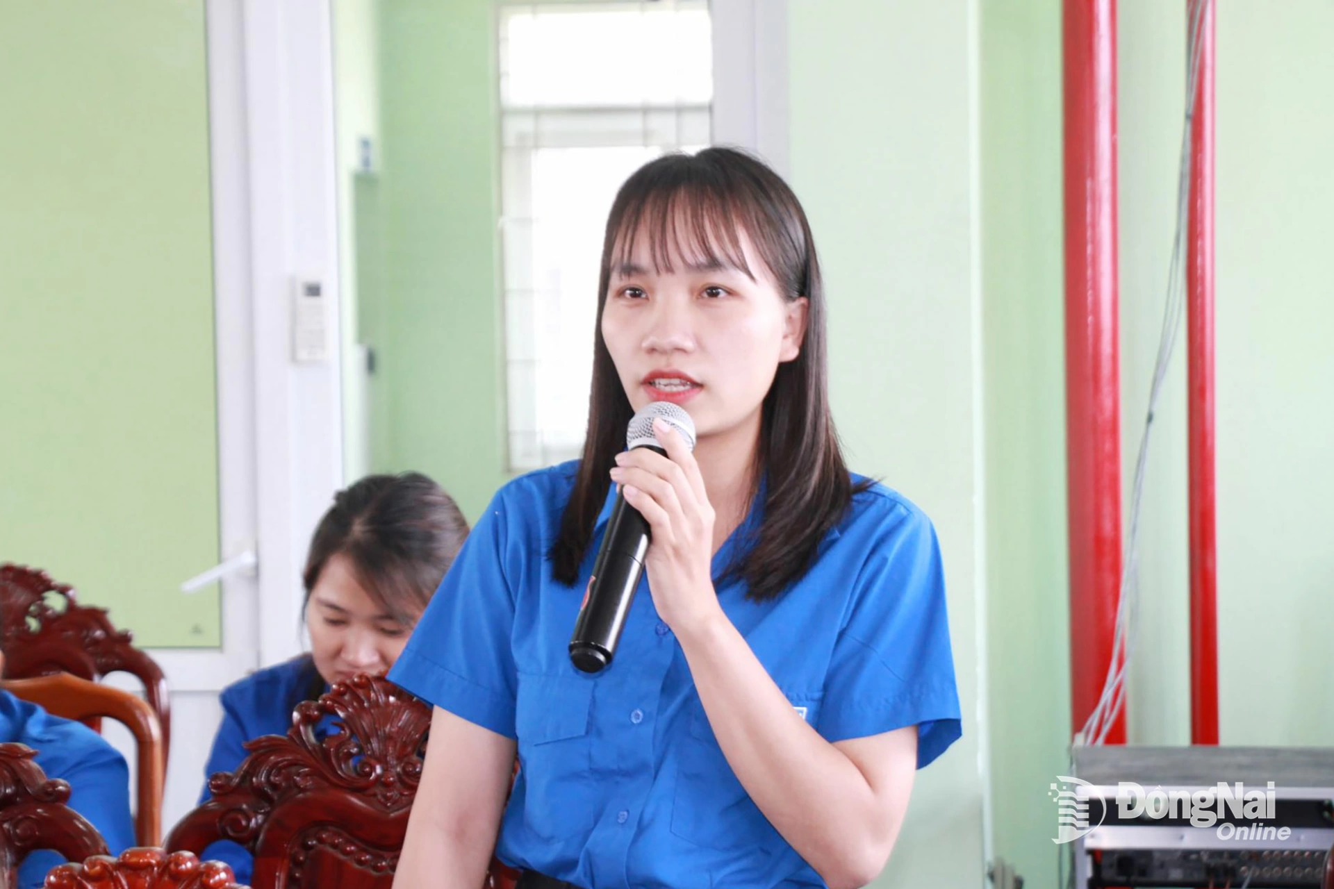 Đại diện Đoàn phường, xã tham gia ý kiến tại hội nghị. Ảnh: Nga Sơn