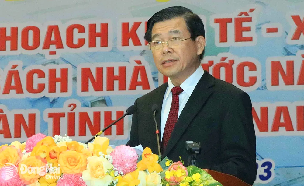 Bí thư Tỉnh ủy Nguyễn Hồng Lĩnh phát biểu chỉ đạo tại hội nghị